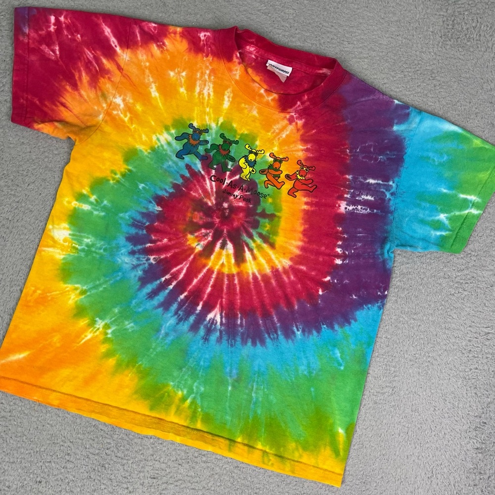 Vintage tie dye moose T-shirt
